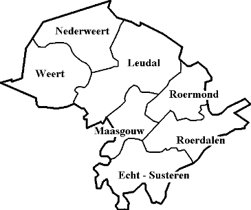 De gemeenten in Midden Limburg